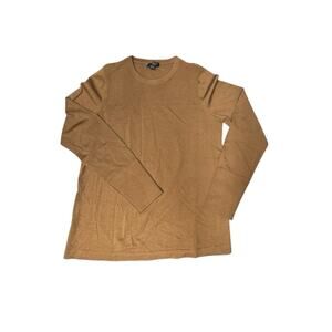 J. Jill Acorn Wearever Textured-Yoke Washable Merino Wool Sweater XS Prep